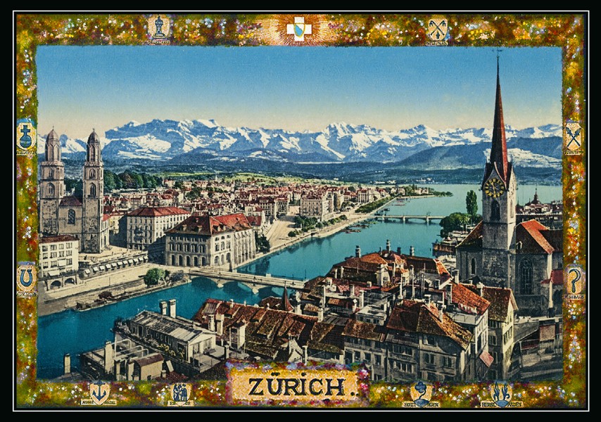 Magnet · Zuerich · Stadtansicht · Grossmuenster Fraumuenster
