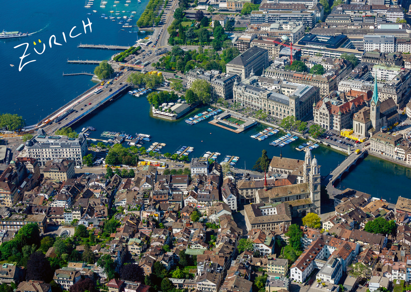 Postkarte · Zuerich · Zuerichsee · Seebecken Grossmuenster